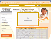 Tablet Screenshot of easycarddesigner.com